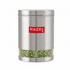 Matt Finish Transparent Steel Storage Container, 3000 ml