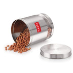 Matt Finish Transparent Steel Storage Container, 3000 ml