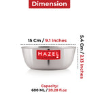 Stainless Steel Serving Bowls 600 ML (Set of 2)