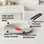 Thick Aluminium Chapati/Roti Tawa, 27.5 cm