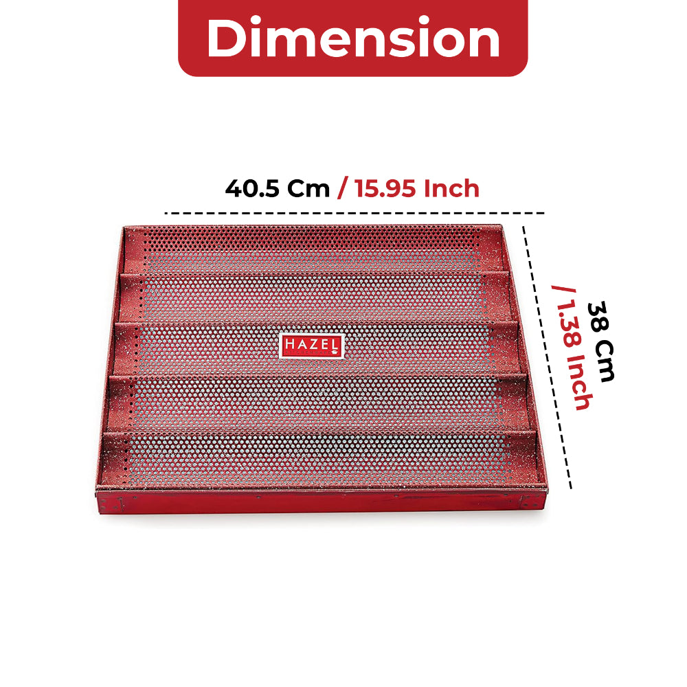 French Bread Tray– 16x15 Inch, Red