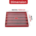 French Bread Tray– 16x15 Inch, Red