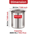 Stainless Steel Milk Pot with Lid – 3500 ML