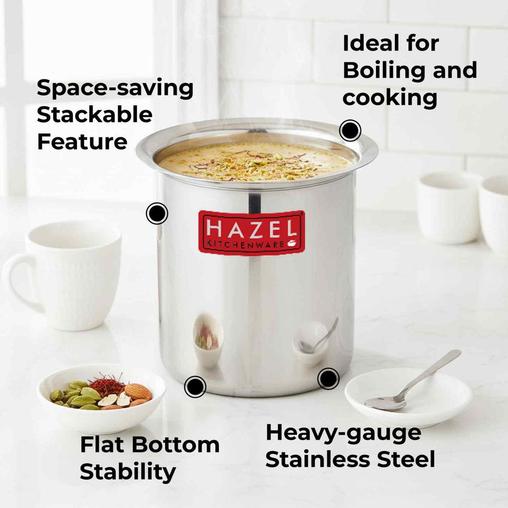 Stainless Steel Milk Pot with Lid – 5000 ML