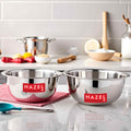Stainless Steel Mixing Bowl Set of 2, 770 ML, 1100 ML