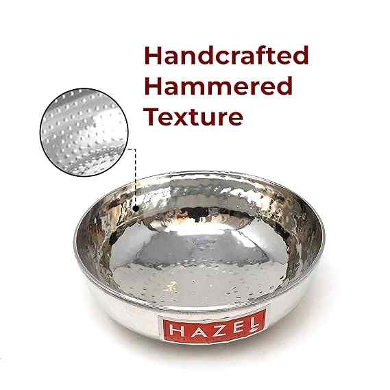 Stainless Steel Hammered Tasla Kadai - 2.25 L, 24.5cm