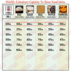 Stainless Steel Transparent Container, Matte Finish - Set of 2 - 400ML