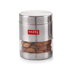 Stainless Steel Transparent Container, Matte Finish - Set of 3 - 400ML
