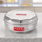 Stainless Steel Masala Dabba With 7 Wati And Small Spoon
