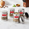 Stainless Steel Mukhwas Container with Airtight Transparent Lid – 300 ML (Set of 4)