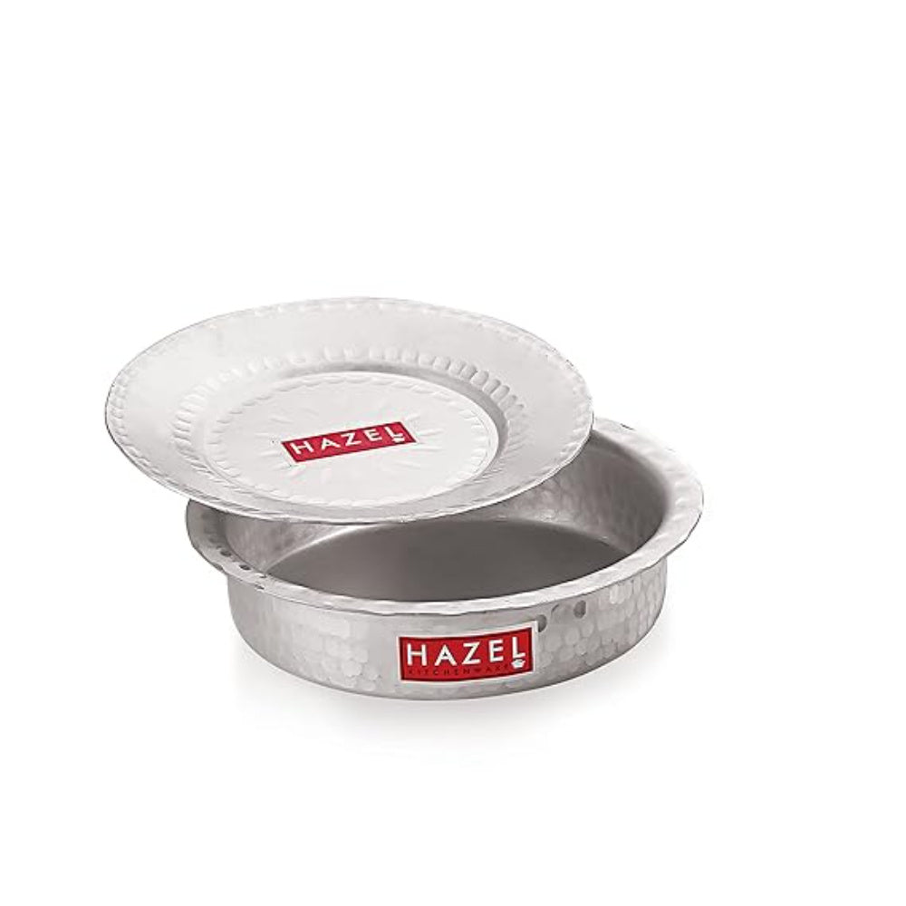 Two aluminium topes with a lid, one tilted open, on a white background.