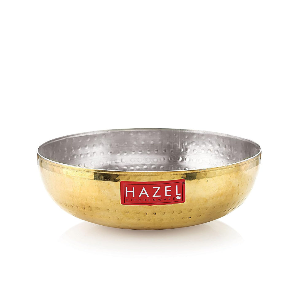 Brass Kadai with Kalai, Traditional Brass Cooking Kadhai