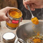 Airtight Stainless Steel Mukhwas Container with Transparent Lid, 170ml