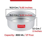 Aluminium Round Shape Cake Mould, 6 Inch