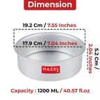 Aluminium Round Shape Cake Mould, 7 Inch