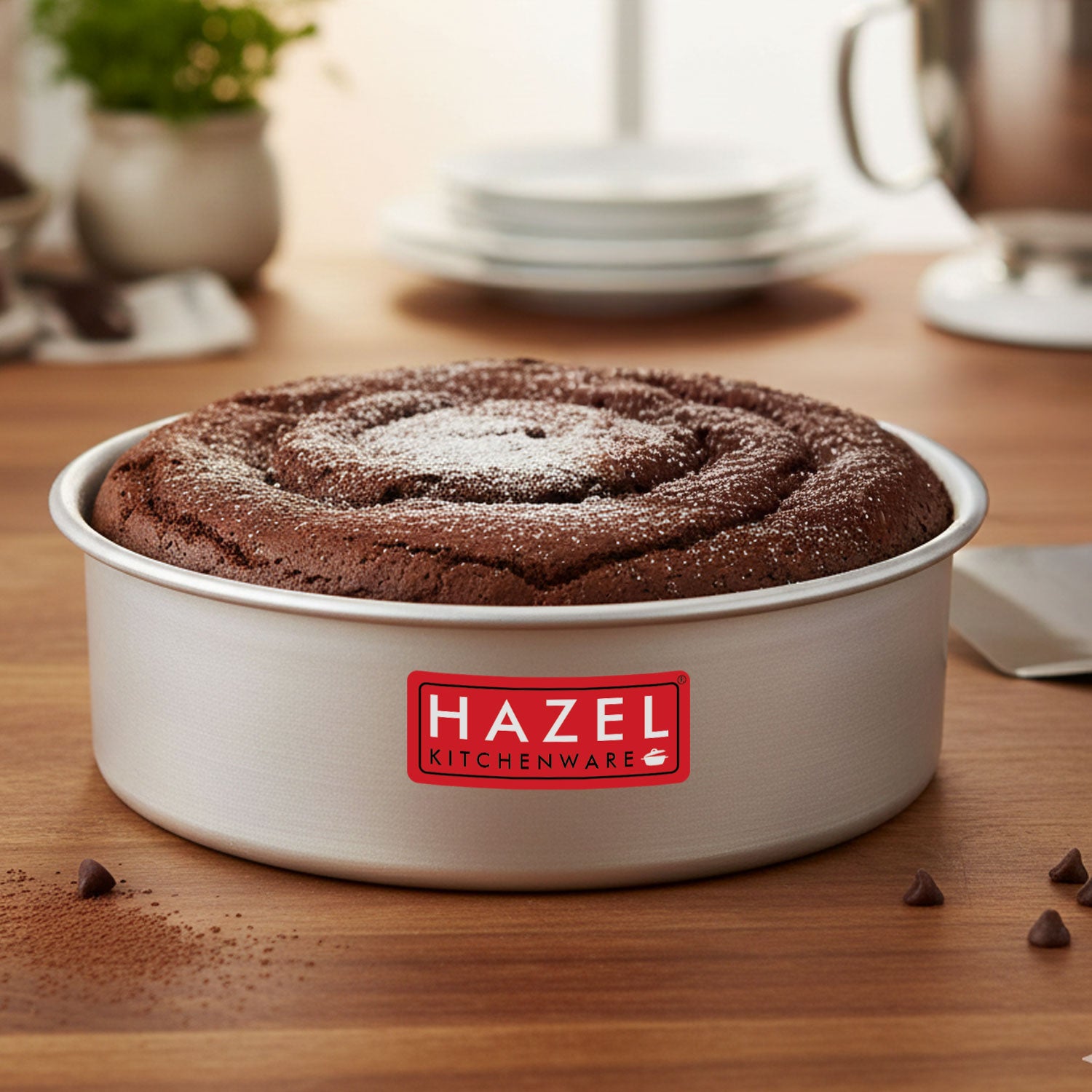 Aluminium Round Shape Cake Mould, 7 Inch