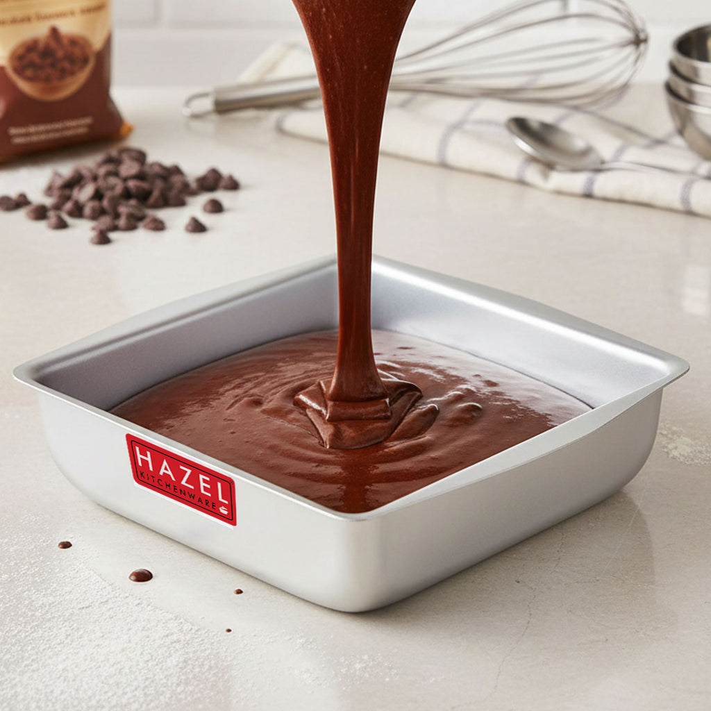 Aluminium Square Shape Cake Mould - Large