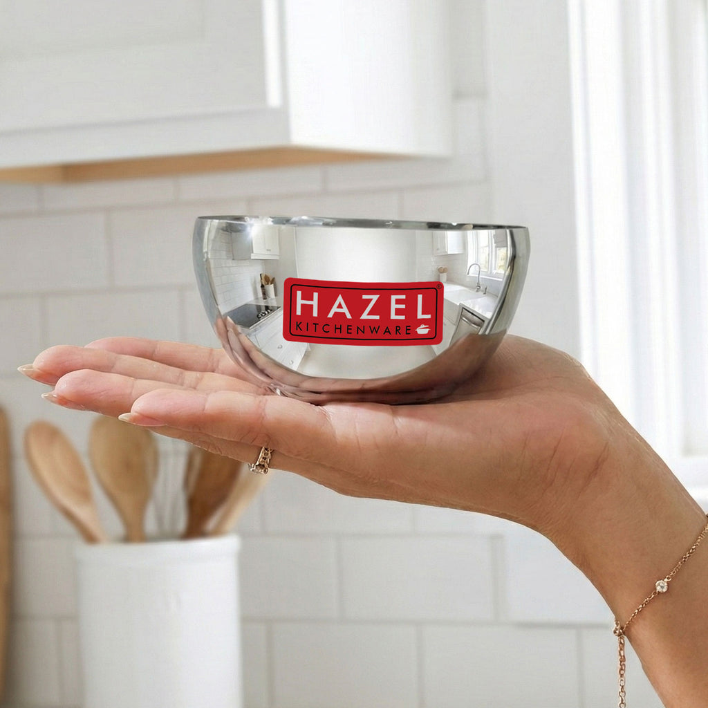 Stainless Steel Serving Bowl -  Set of 2 (300 ML Each)