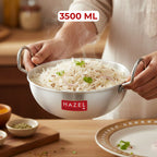 Aluminium Kadai With Handle  - 3500 ML