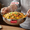 Stainless Steel Hammered Deep Kadai, 3.45 L -27cm