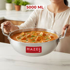 4mm Aluminium Kadai for Deep Frying, 26.7 cm, 5000 ML