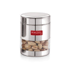 Stainless Steel Glossy Transparent Jars, 400 ML