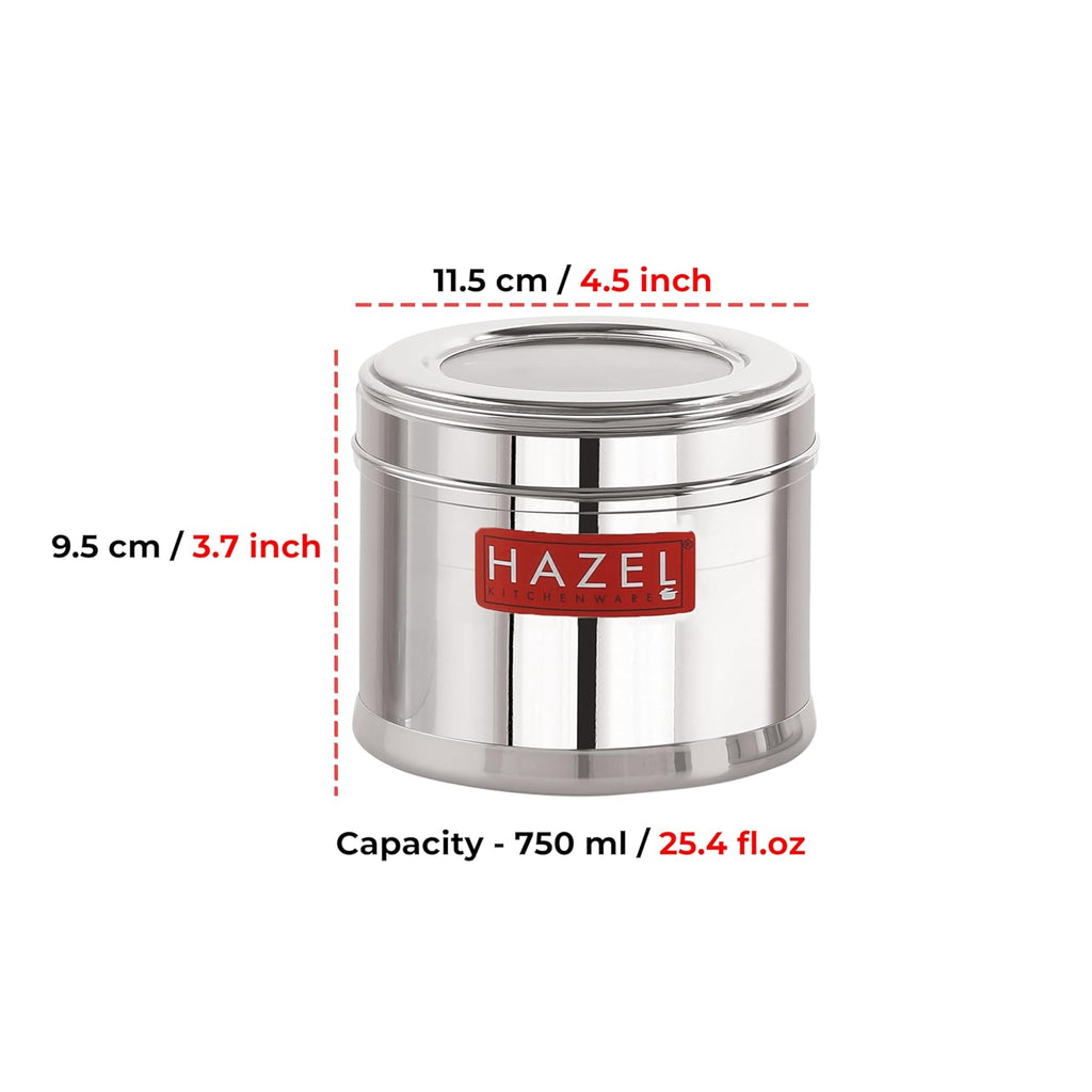 Top See Through  Masala Container – 700 ML (Set of 2)