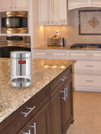 Transparent Wide Mouth Steel Container, 600 ML
