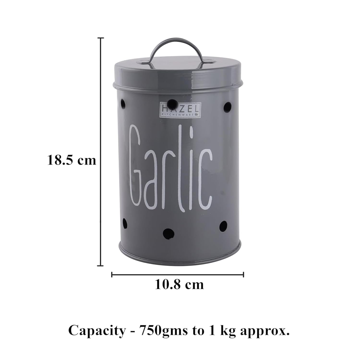 Potato Onion Garlic Storage Container with Wooden Lid, Kitchen Organizer