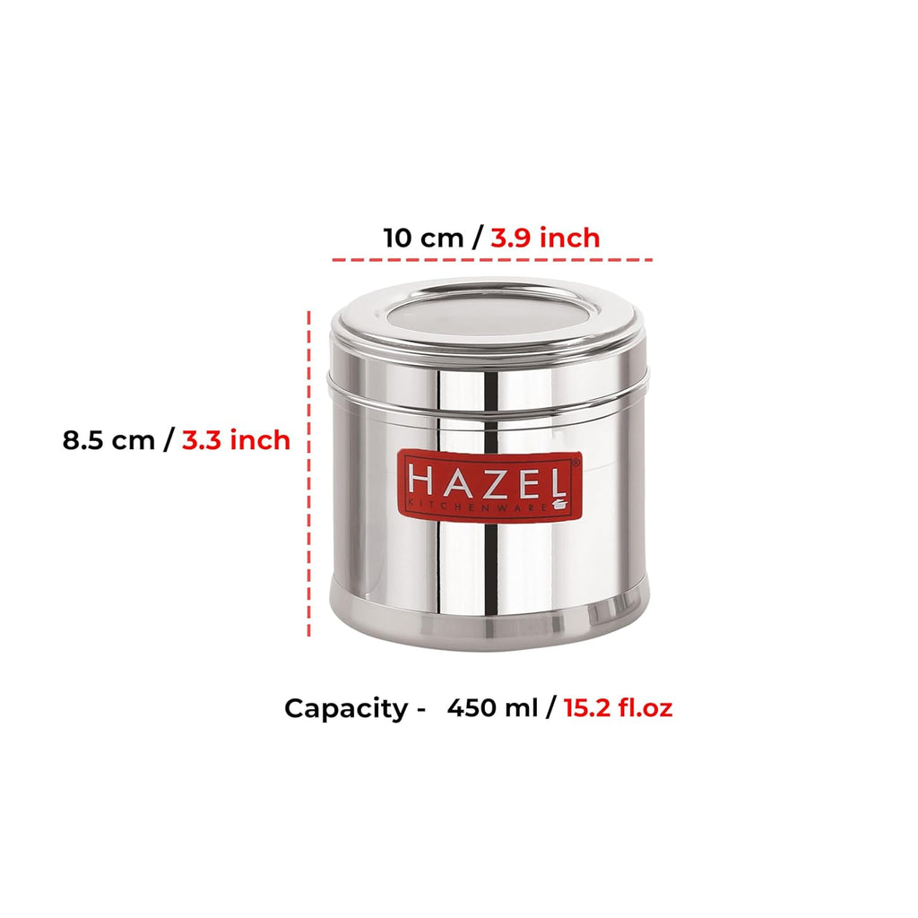 Top See Through Airtight Masala Container – 450 ML