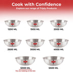 Triply Stainless Steel Induction Bottom Tasla – 5 L, 32.1 cm