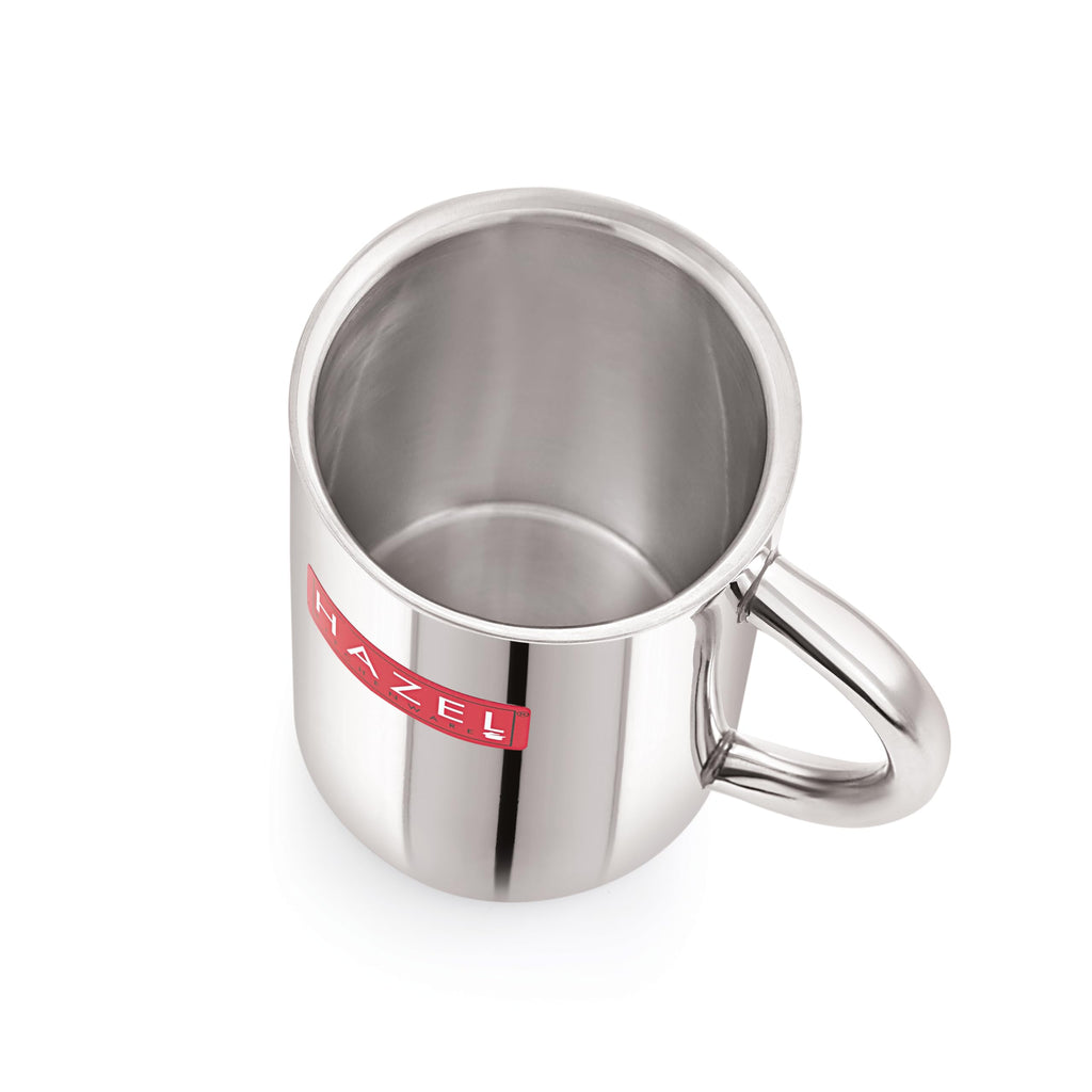 Stainless Steel Double Wall Tea Coffee Mug, 420 ML