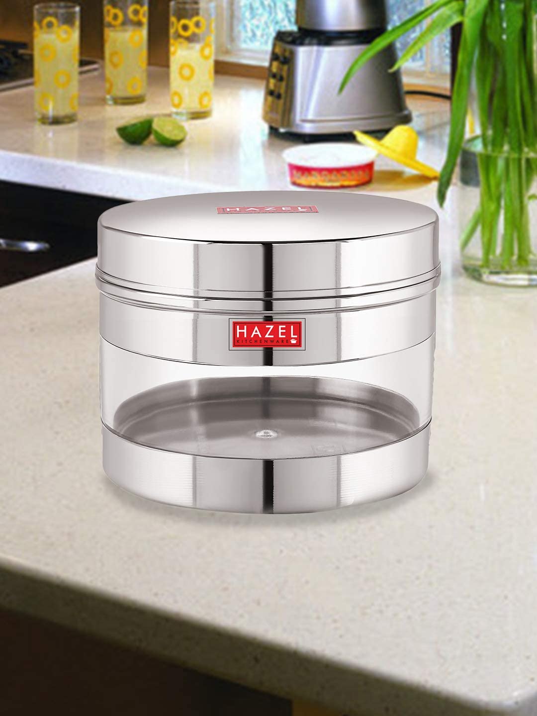 Stainless Steel Transparent Container, 500 ML