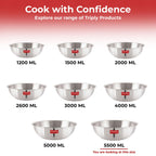 Triply Stainless Steel Induction Bottom Tasla – 5.5 L, 33.8 cm