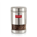 Transparent Wide Mouth Steel Container, 600 ML shown from a close product angle