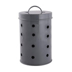 Garlic Storage Container with Lid 1kg – Grey
