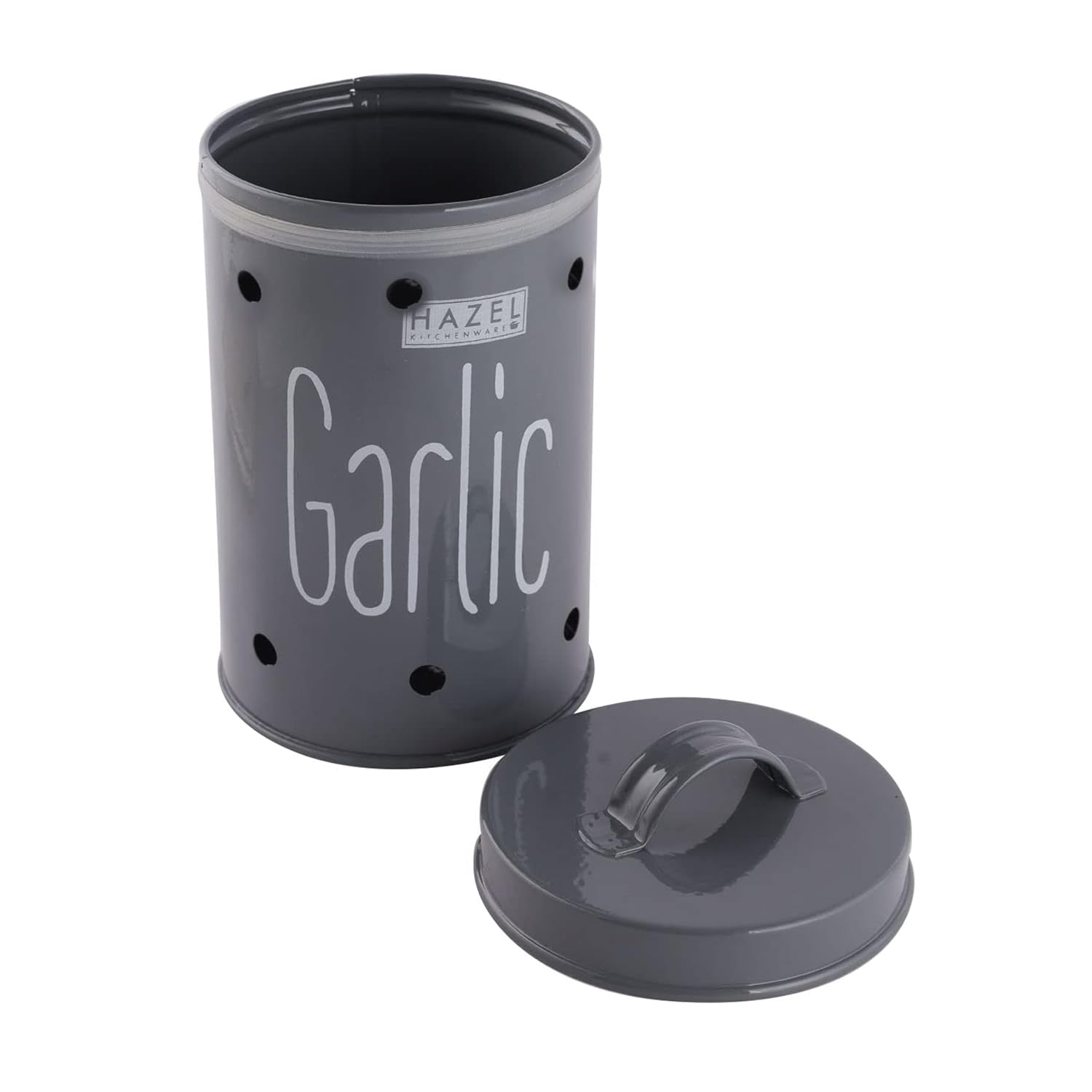 Potato Onion Garlic Storage Container with Wooden Lid, Kitchen Organizer