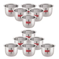 Stainless Steel Mini Tea Glass, 200ml - Set of 12