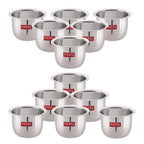 Stainless Steel Mini Tea Glass, 200ml - Set of 12