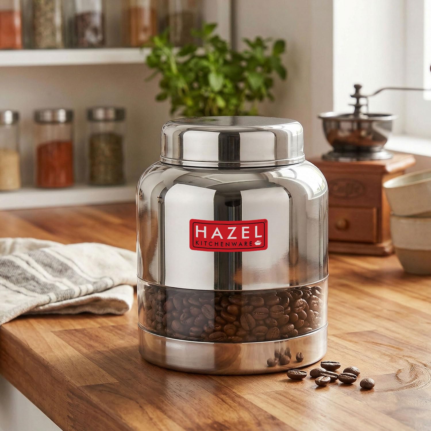 Stainless Steel Transparent Airtight Containers, Leakproof Storage