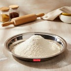Stainless Steel Atta Parat 29 cm, 2000 ml Dough Kneading Plate for Roti & Puri