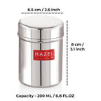 Stainless Steel Airtight Container – 200 ML (Set of 6)