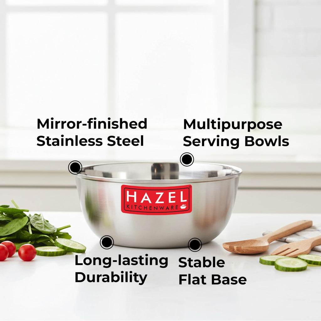 Stainless Steel Bowl 400 ML (Set of 2)
