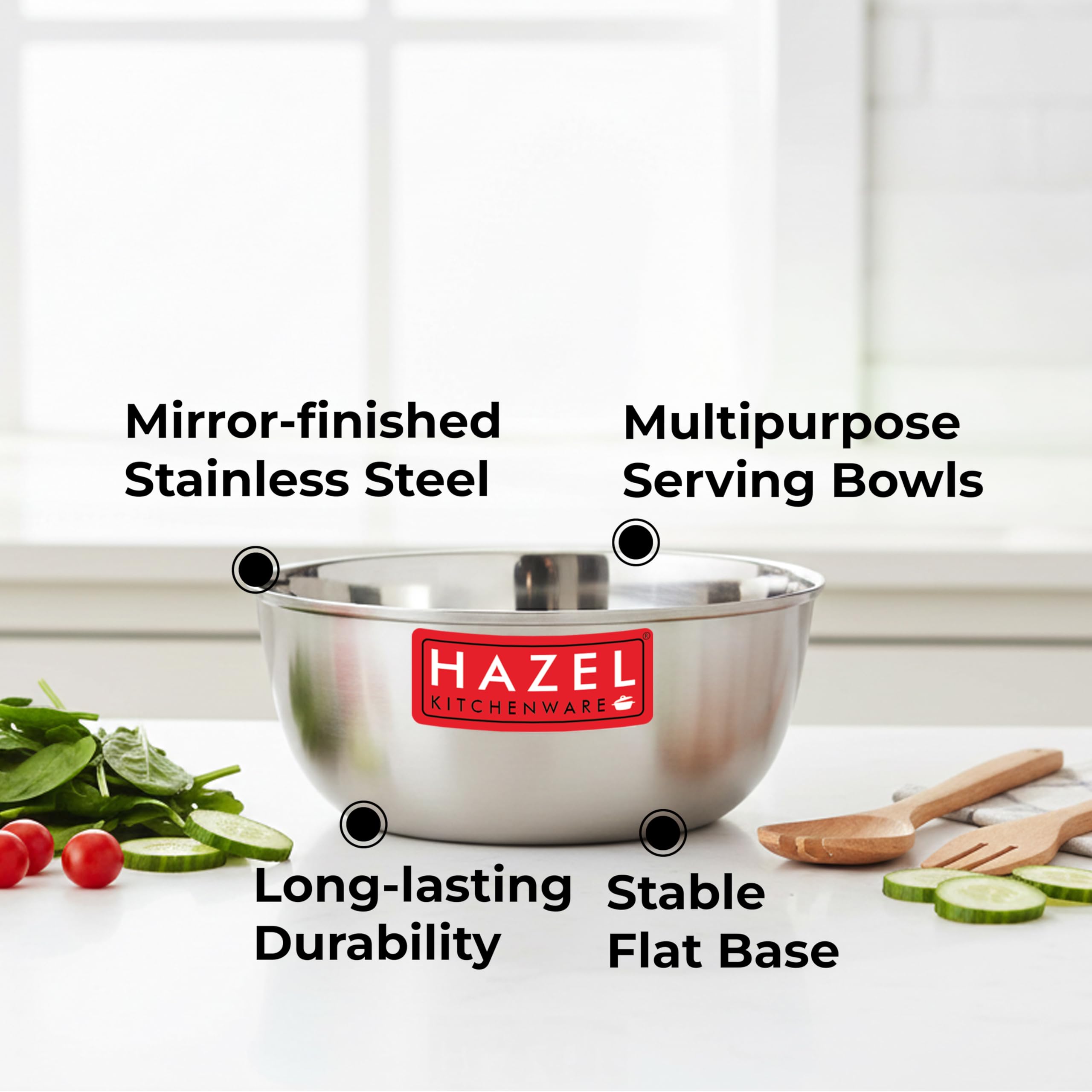Stainless Steel Serving Bowls & Katori, Serving, Dinner & Snack Use