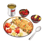Stainless Steel Kids Dinner Set, Baby Plate, Bowl, Glass & Spoon
