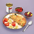 Stainless Steel Kids Dinner Set, Baby Plate, Bowl, Glass & Spoon