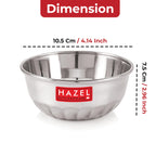 Stainless Steel Serving Bowl Set of 4, 300 ML Each