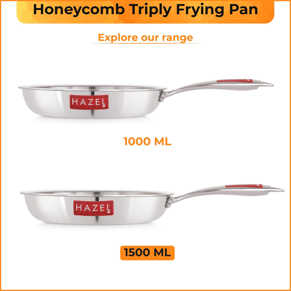 Honeycomb Triply Non-Stick Fry Pan – 24 cm, 1.5 L