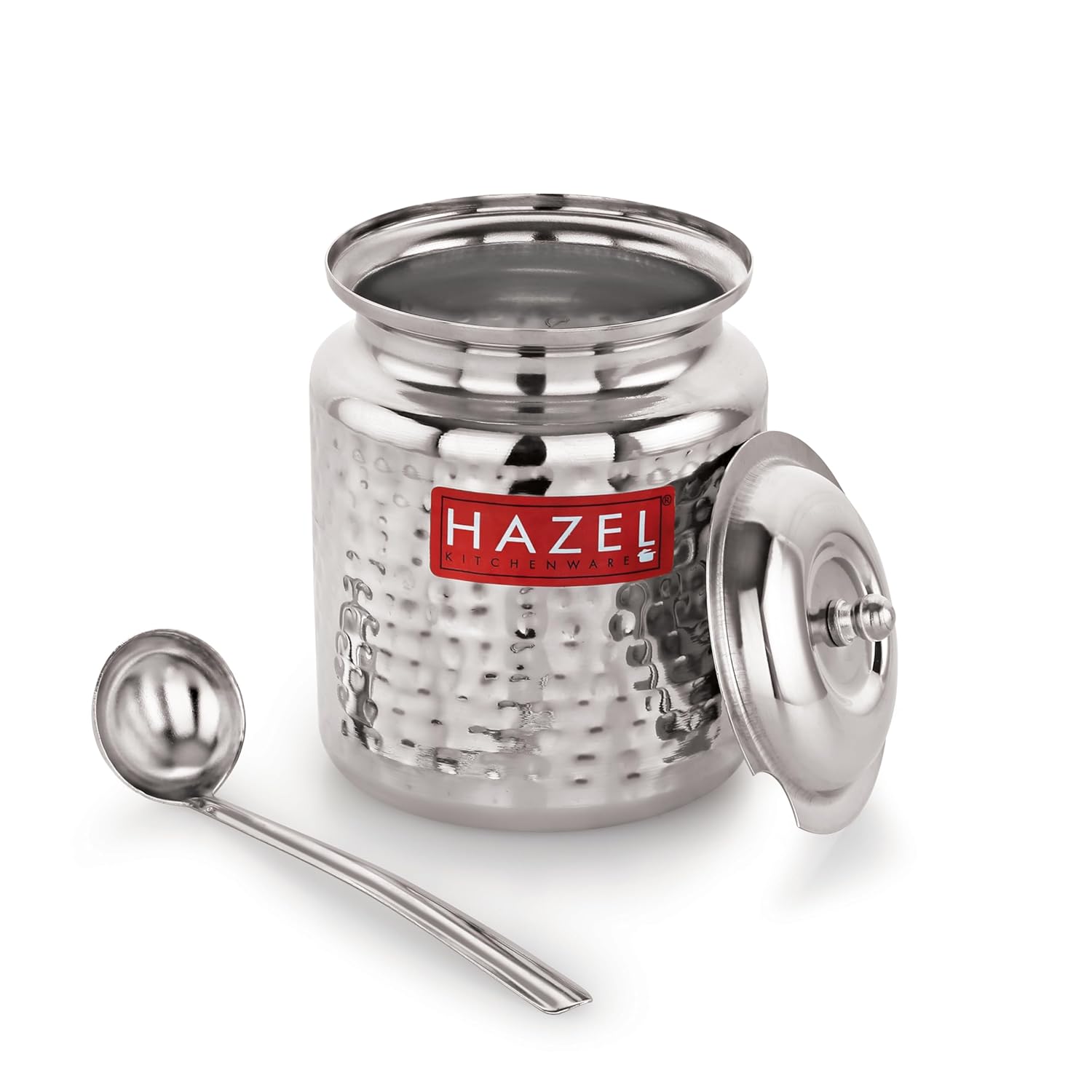 Stainless Steel Ghee Container/Oil Jar with Spoon, 350ML