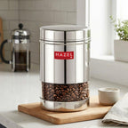 Transparent Wide Mouth Steel Container, 600 ML